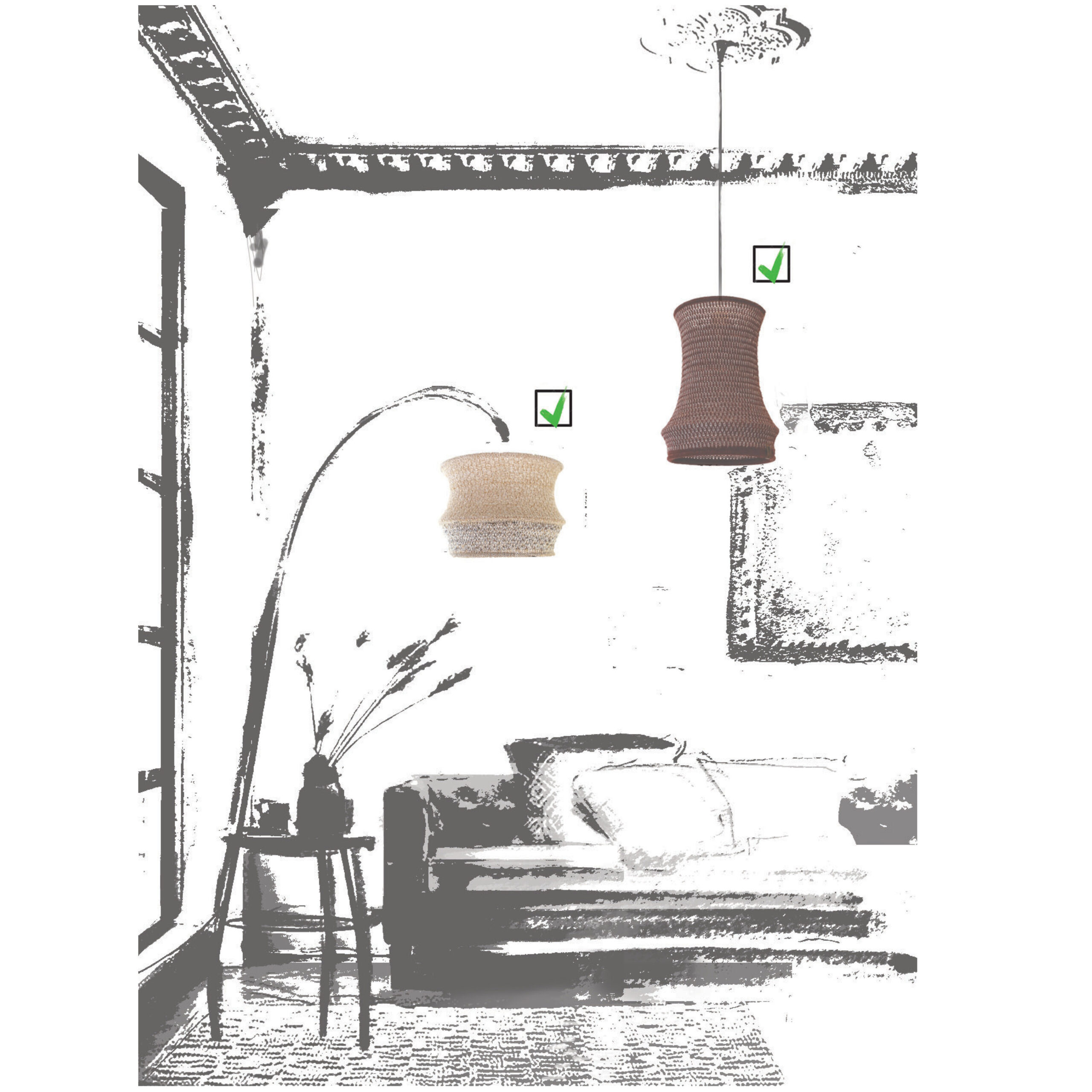 Plafonnier - abat-jour // brume - Medium+ – Image 8